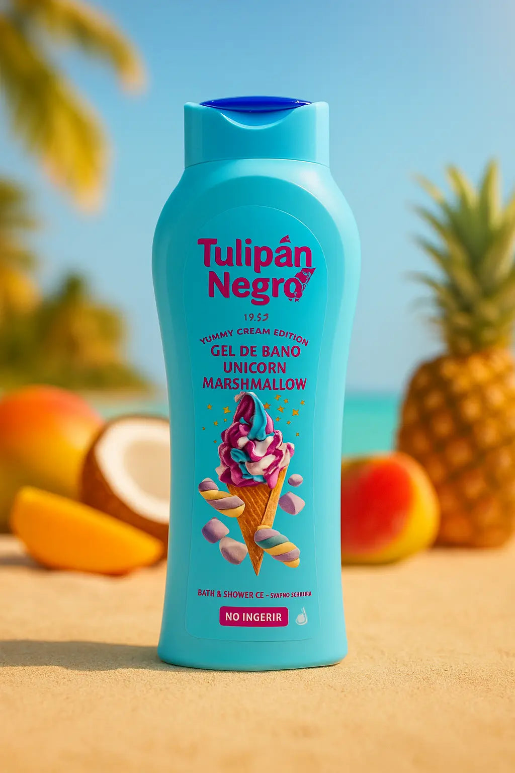 Gel Douche Tulipán Negro – Unicorn Marshmallow 650 ml Souk a Can